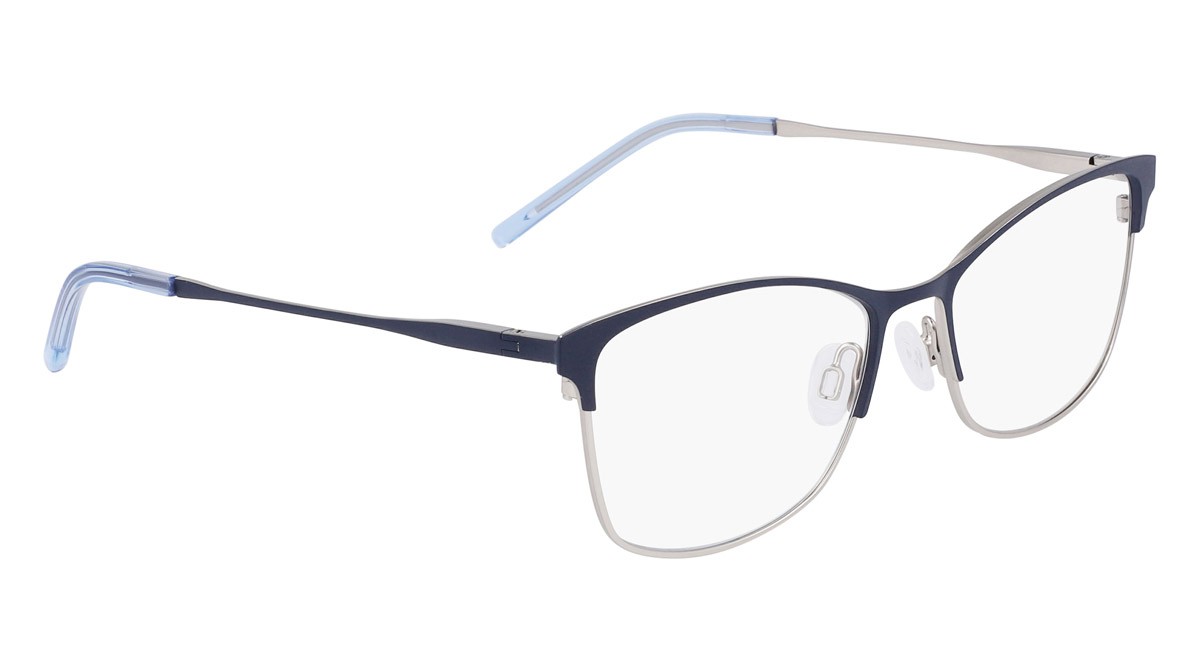 Brillen Dkny DK1028 (400) farbe navy/silver form rechteckig 