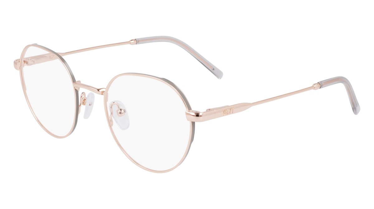 Brillen Dkny DK1032 (770) farbe rose gold form rund 