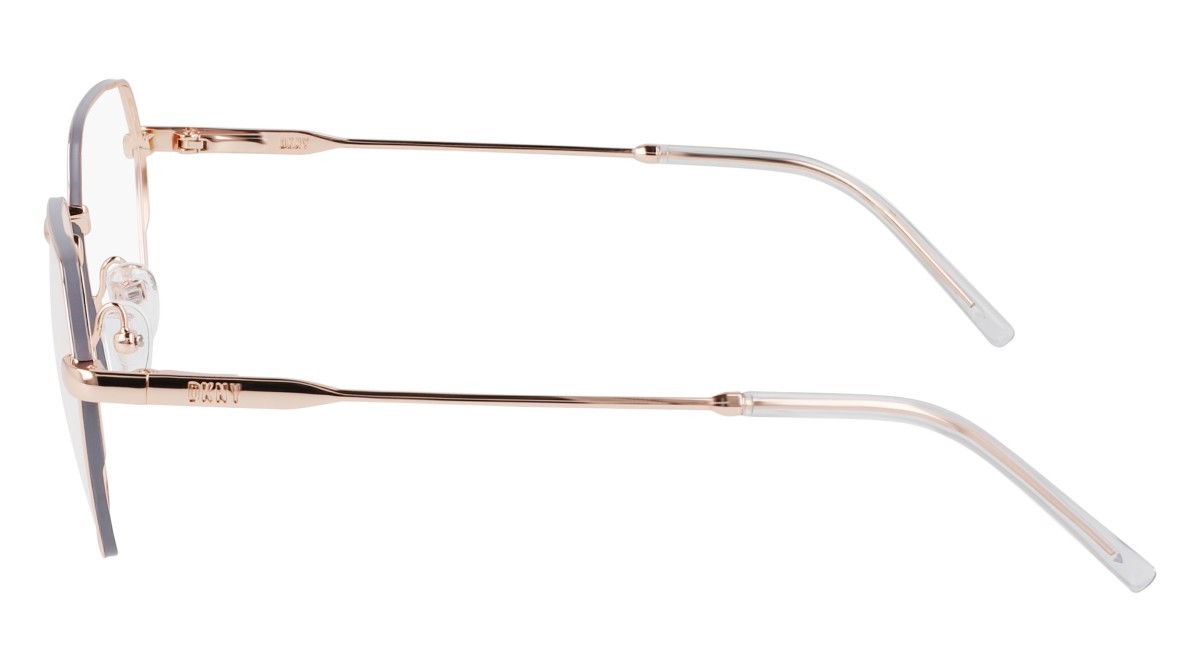 Eyeglasses Dkny DK1033 (770) color rose gold shape rectangle 