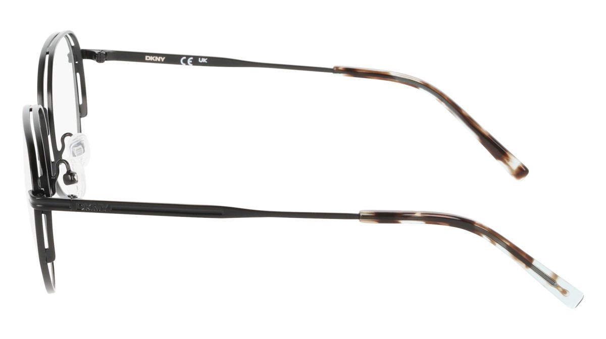 Eyeglasses Dkny DK1037 (001) color satin black shape round 