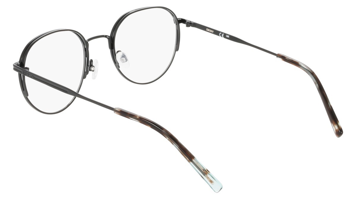 Eyeglasses Dkny DK1037 (001) color satin black shape round 