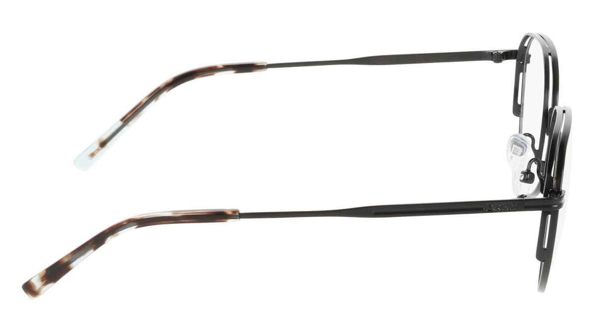 Eyeglasses Dkny DK1037 (001) color satin black shape round 