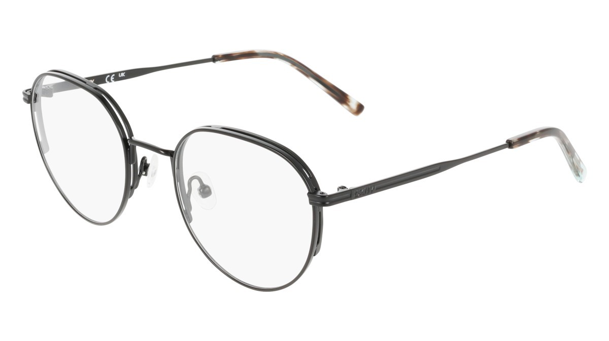 Eyeglasses Dkny DK1037 (001) color satin black shape round 