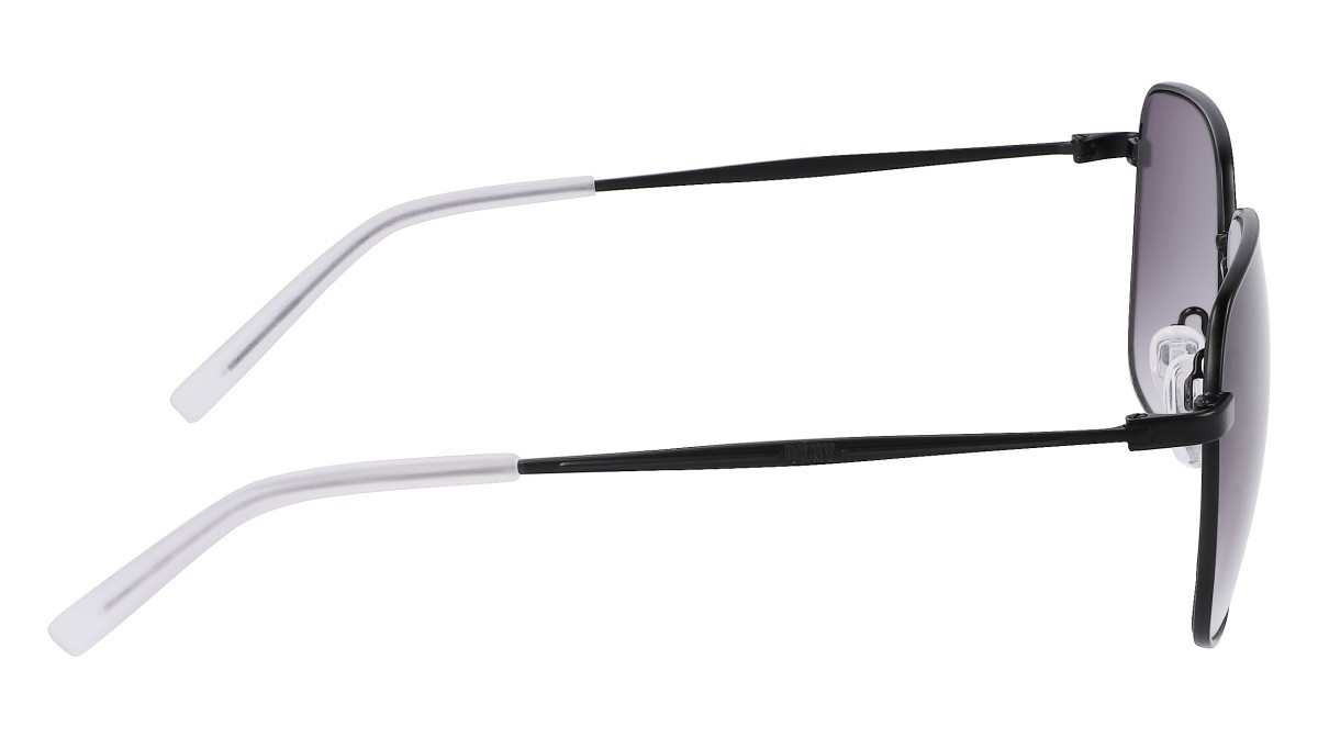 Sonnenbrillen Dkny DK116S (005) farbe matte black form quadratisch gläser smoke single gradient