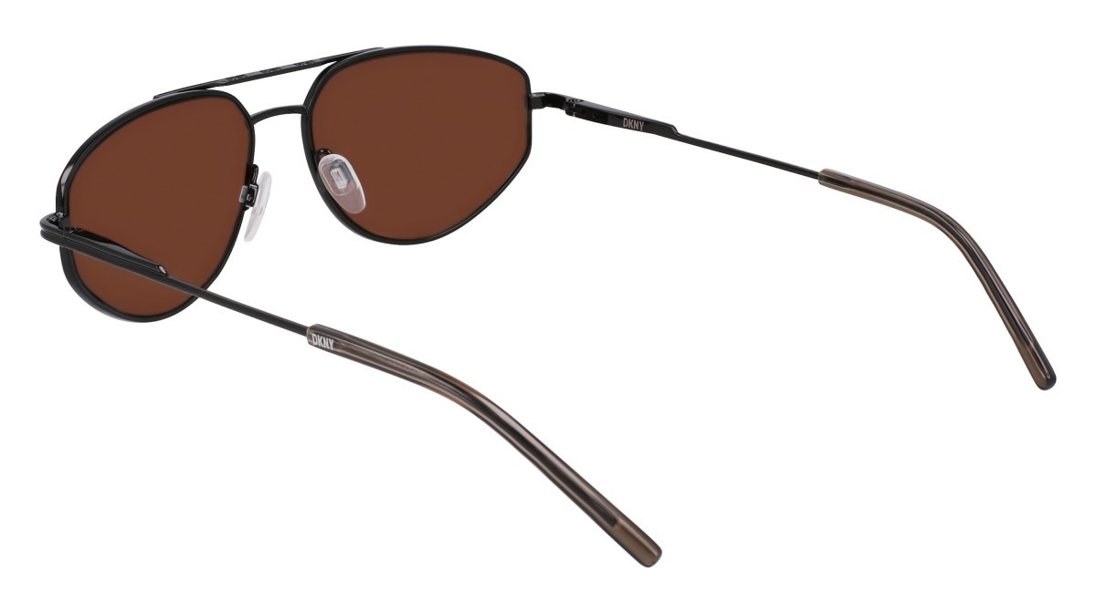 Sonnenbrillen Dkny DK117S (001) farbe black form aviator gläser solid brown