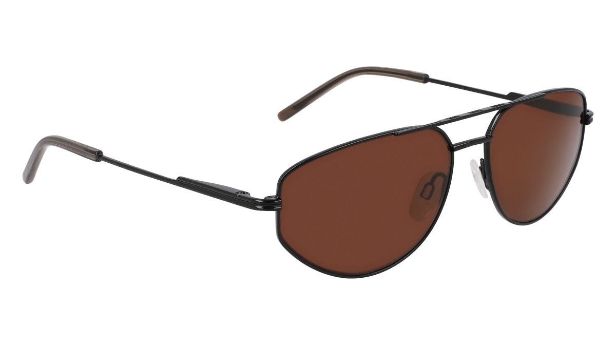 Sonnenbrillen Dkny DK117S (001) farbe black form aviator gläser solid brown