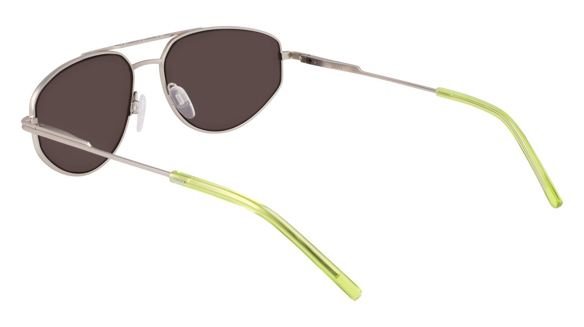 Sunglasses Dkny DK117S (040) color satin silver shape aviator lenses solid violet