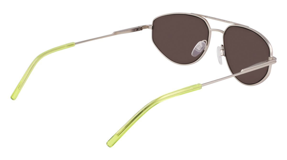 Sunglasses Dkny DK117S (040) color satin silver shape aviator lenses solid violet