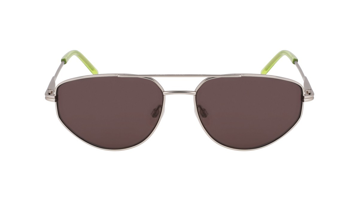Sunglasses Dkny DK117S (040) color satin silver shape aviator lenses solid violet
