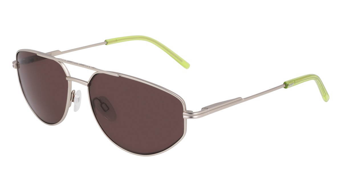 Sunglasses Dkny DK117S (040) color satin silver shape aviator lenses solid violet