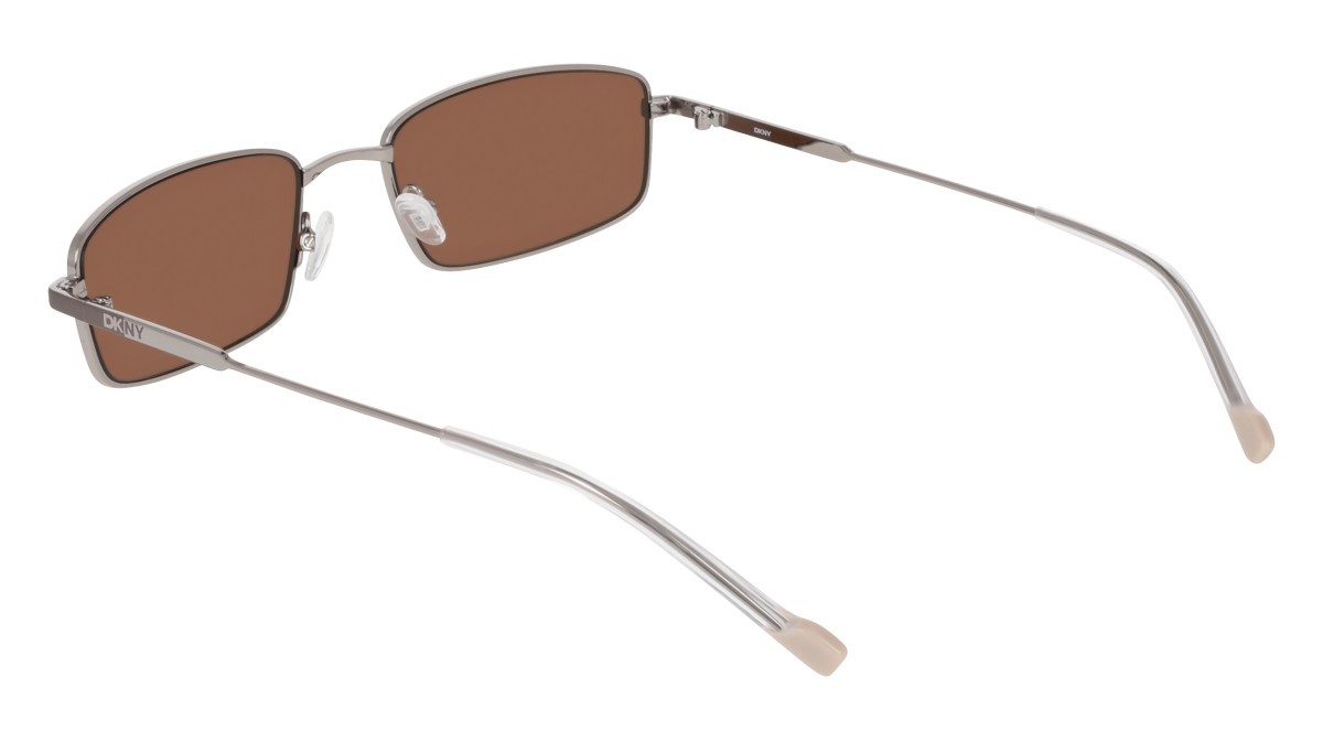 Sunglasses Dkny DK119S (070) color gunmetal shape rectangle lenses brown solid