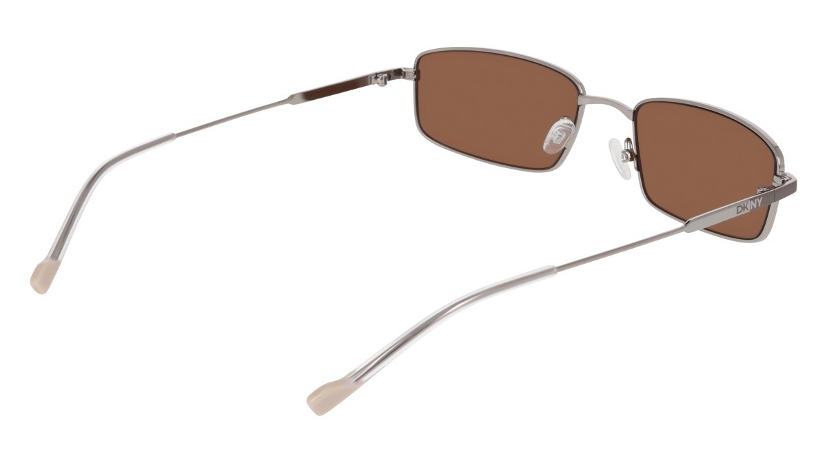 Sunglasses Dkny DK119S (070) color gunmetal shape rectangle lenses brown solid