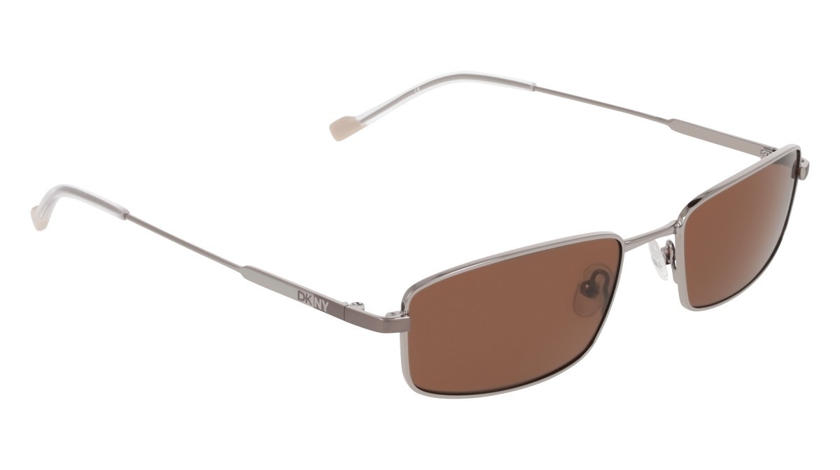 Sunglasses Dkny DK119S (070) color gunmetal shape rectangle lenses brown solid