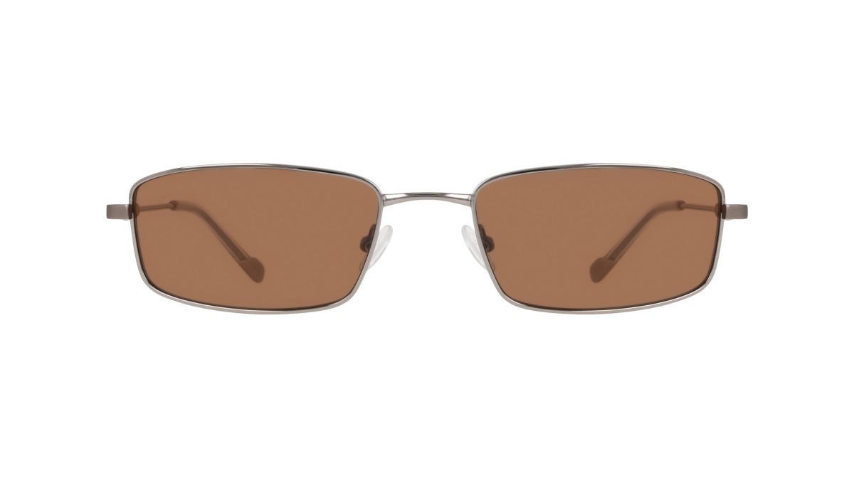 Sunglasses Dkny DK119S (070) color gunmetal shape rectangle lenses brown solid