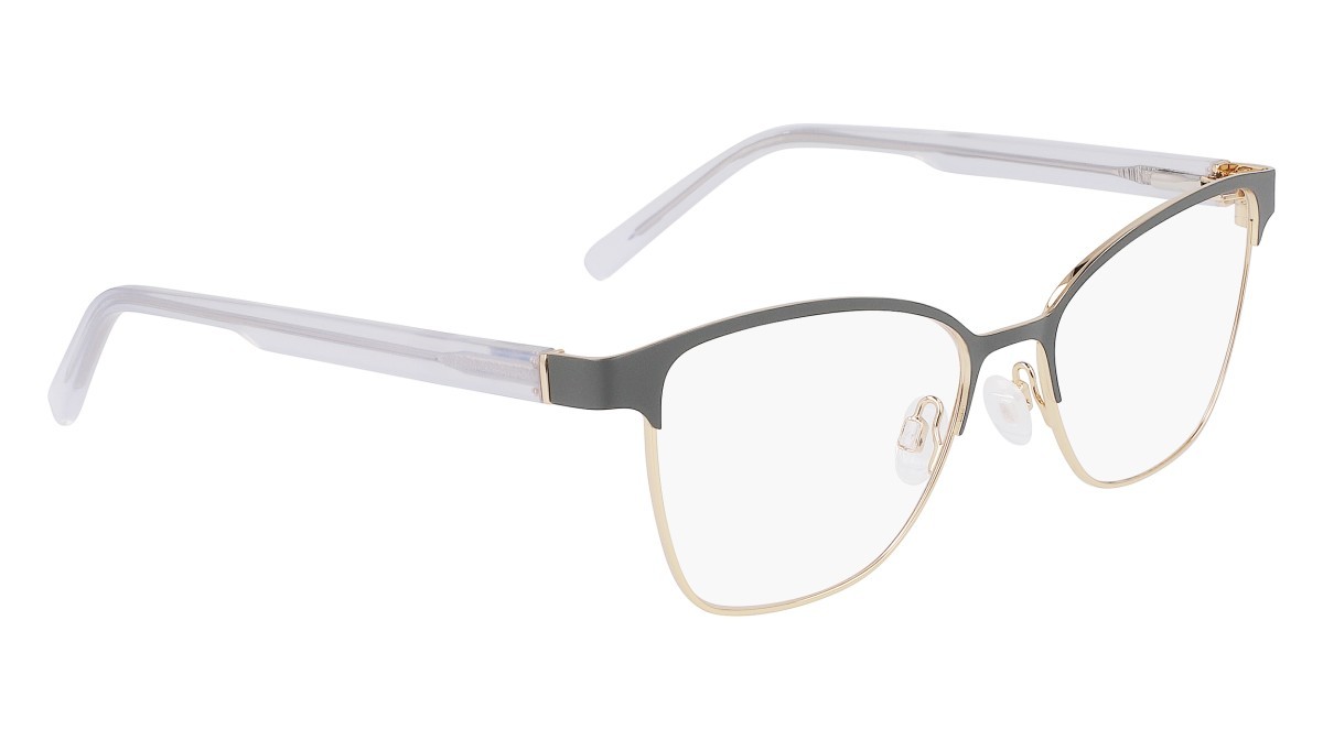 Brillen Dkny DK3007 (012) farbe grey/gold form pantos 