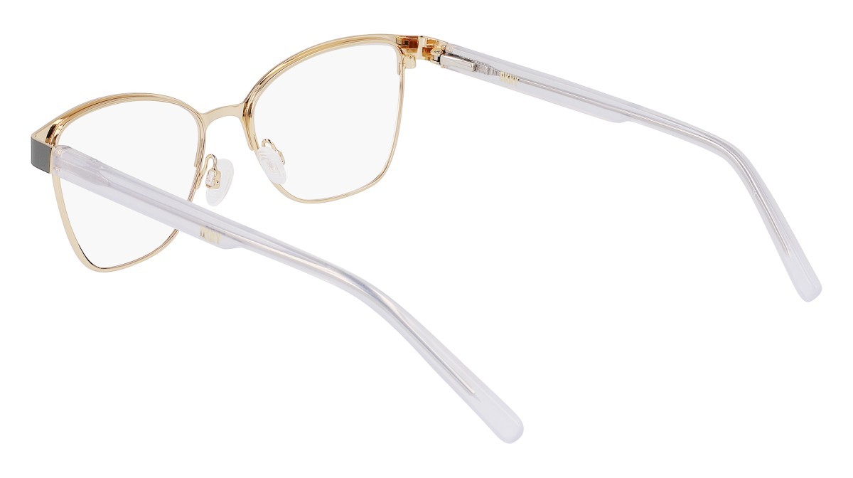 Brillen Dkny DK3007 (012) farbe grey/gold form pantos 