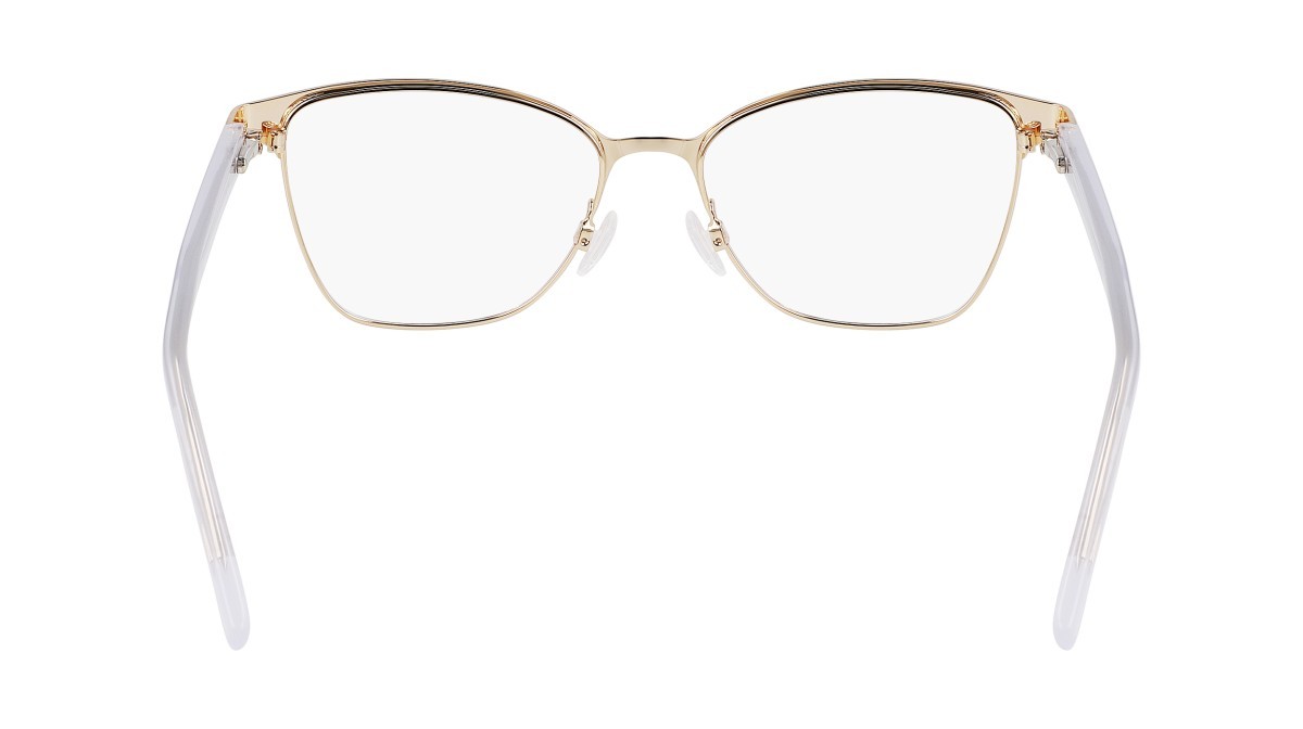 Brillen Dkny DK3007 (012) farbe grey/gold form pantos 