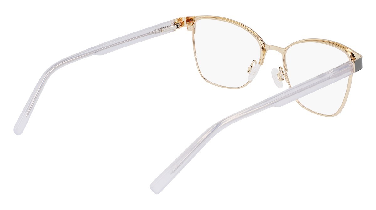 Brillen Dkny DK3007 (012) farbe grey/gold form pantos 