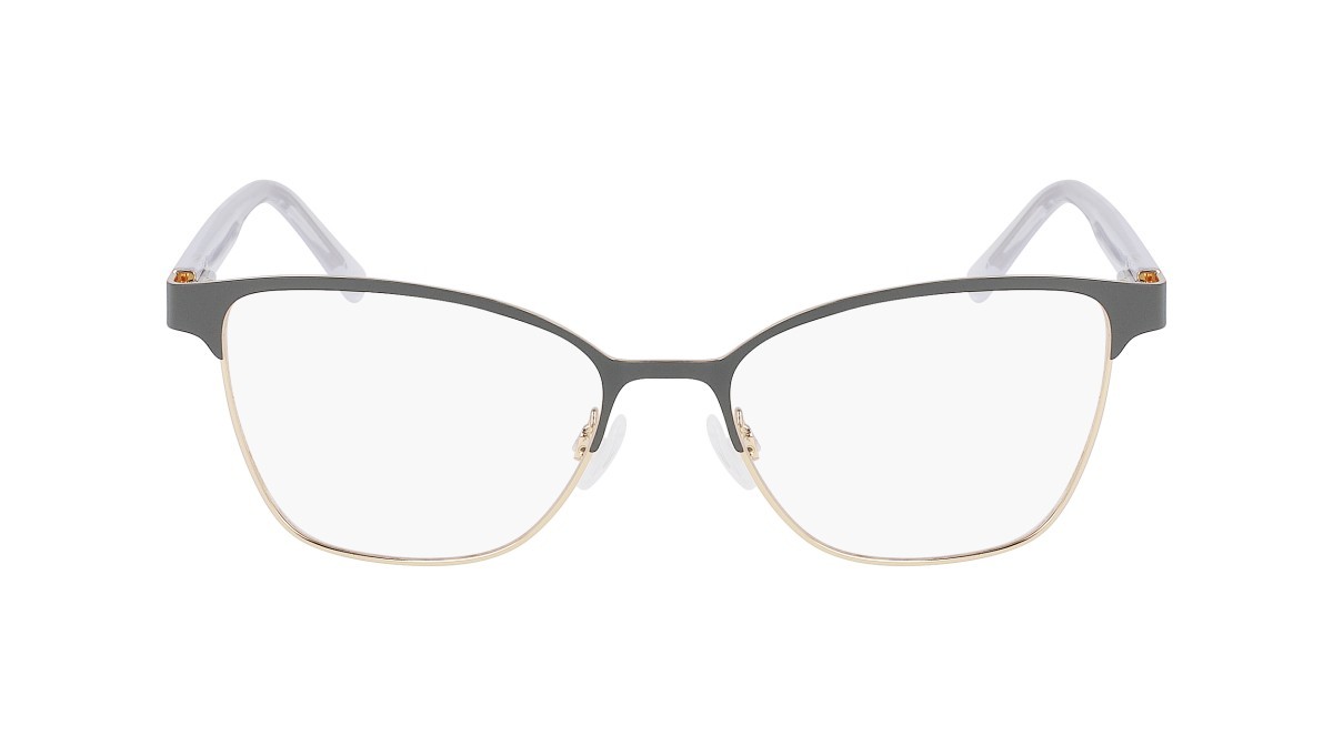 Brillen Dkny DK3007 (012) farbe grey/gold form pantos 