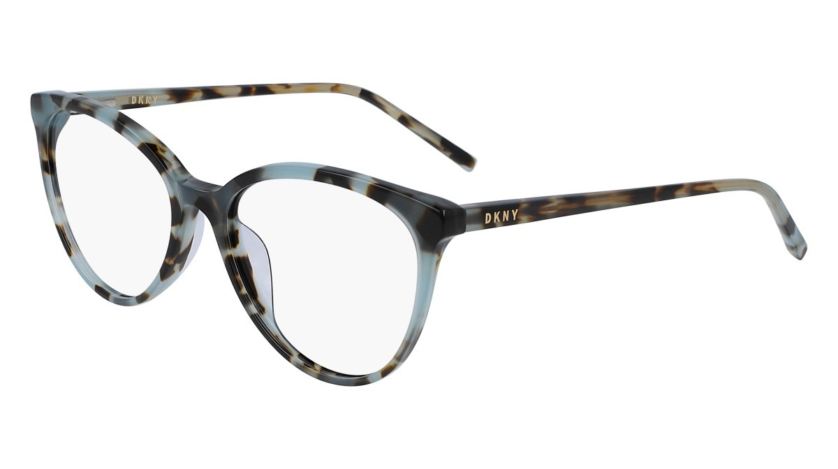 Eyeglasses Dkny DK5003 N (320) color teal tortoise shape cat eye 