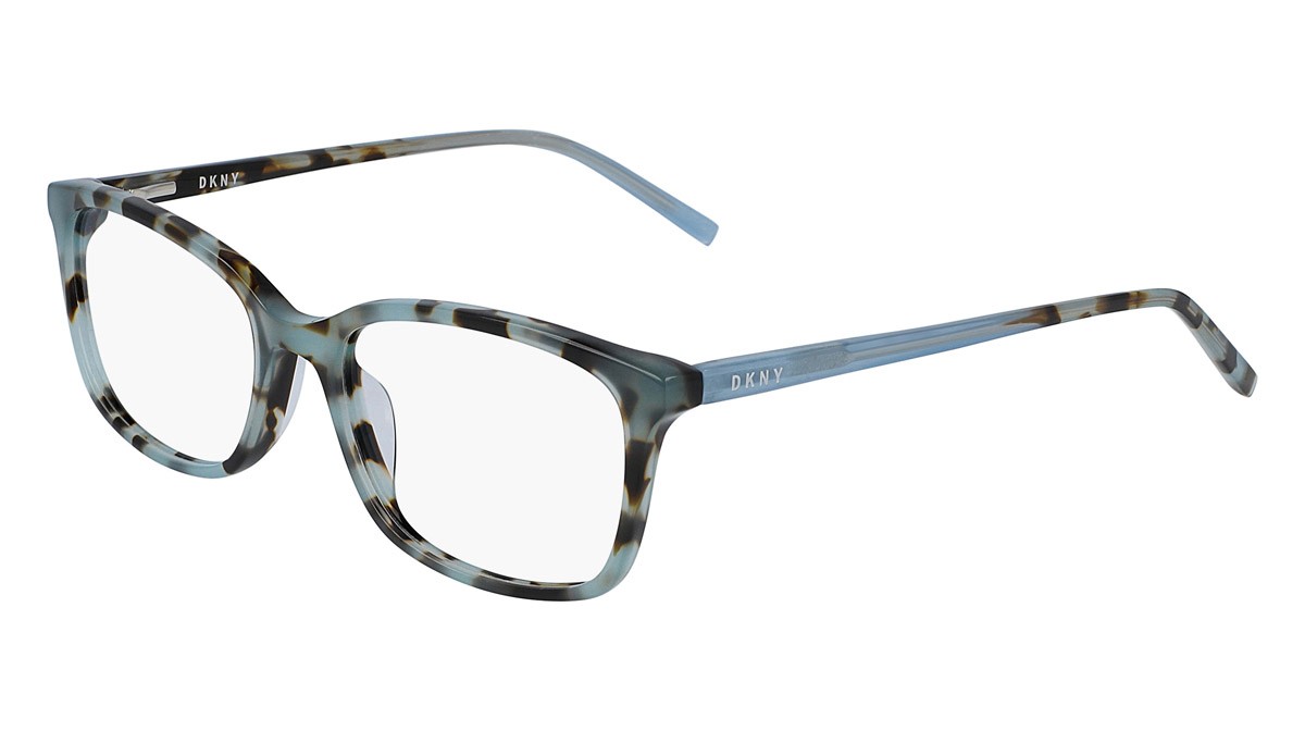 Eyeglasses Dkny DK5008 (320) color teal tortoise shape rectangle 