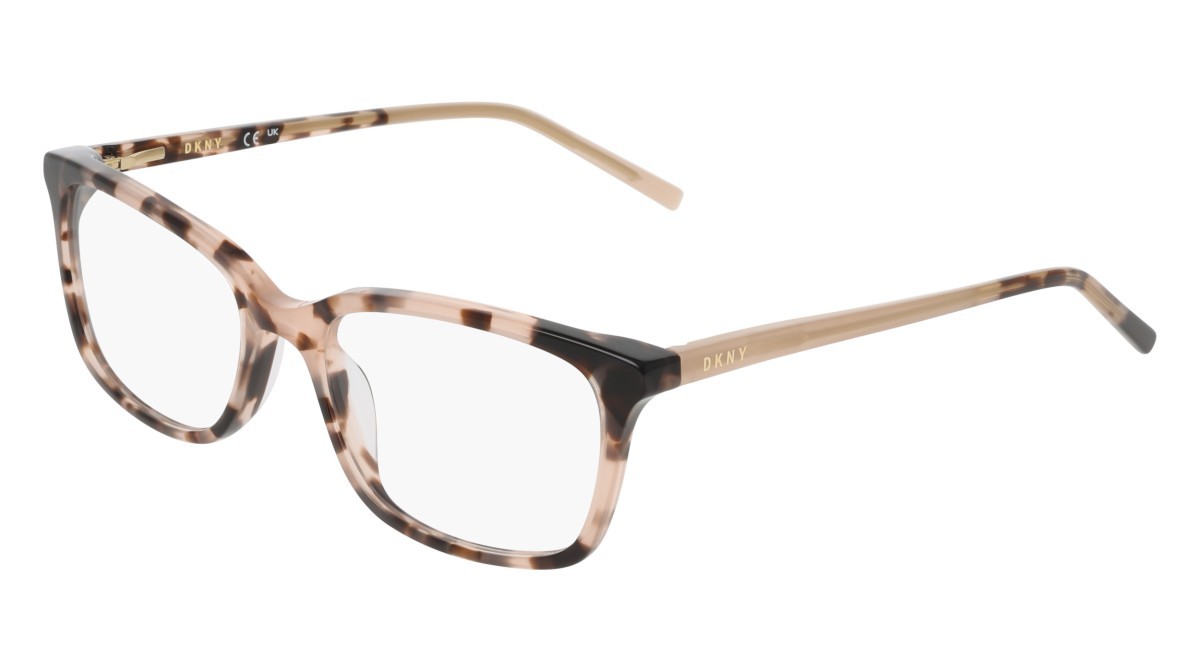 Eyeglasses Dkny DK5008 N (280) color nude tortoise shape rectangle 