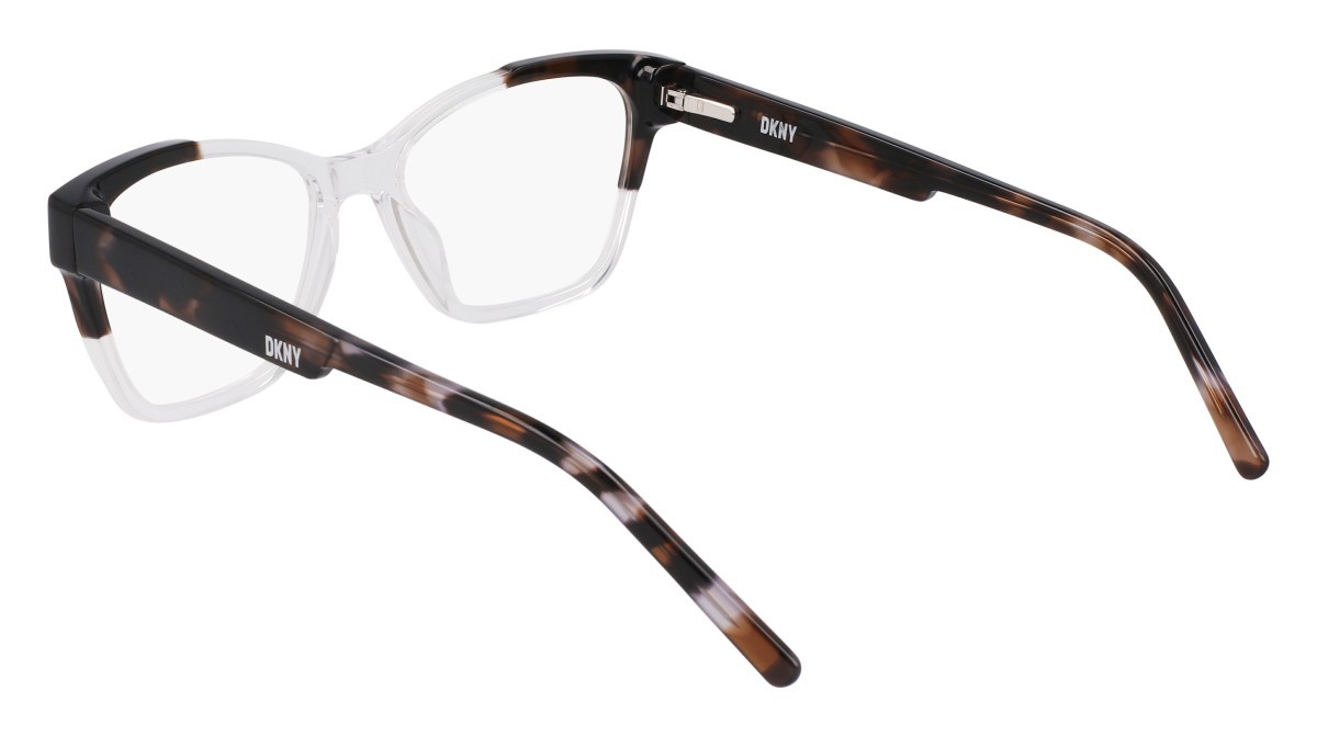 Eyeglasses Dkny DK5072 (000) color crystal clear/smoke tortoise shape cat eye 