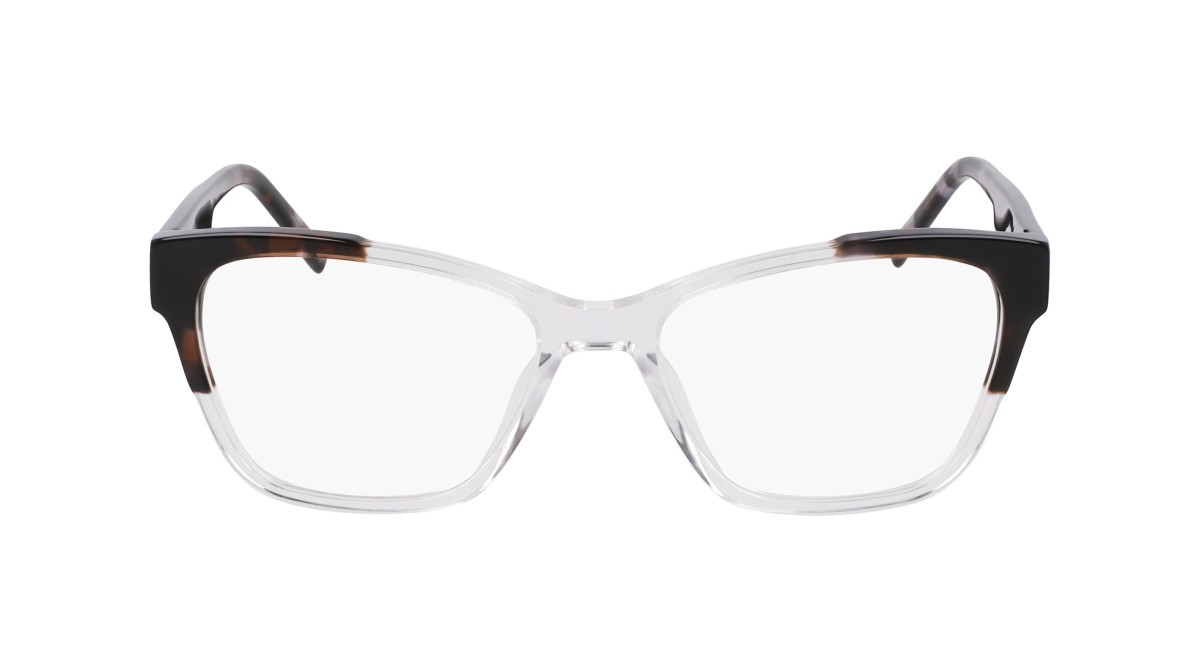 Eyeglasses Dkny DK5072 (000) color crystal clear/smoke tortoise shape cat eye 