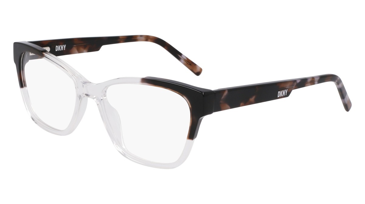 Eyeglasses Dkny DK5072 (000) color crystal clear/smoke tortoise shape cat eye 