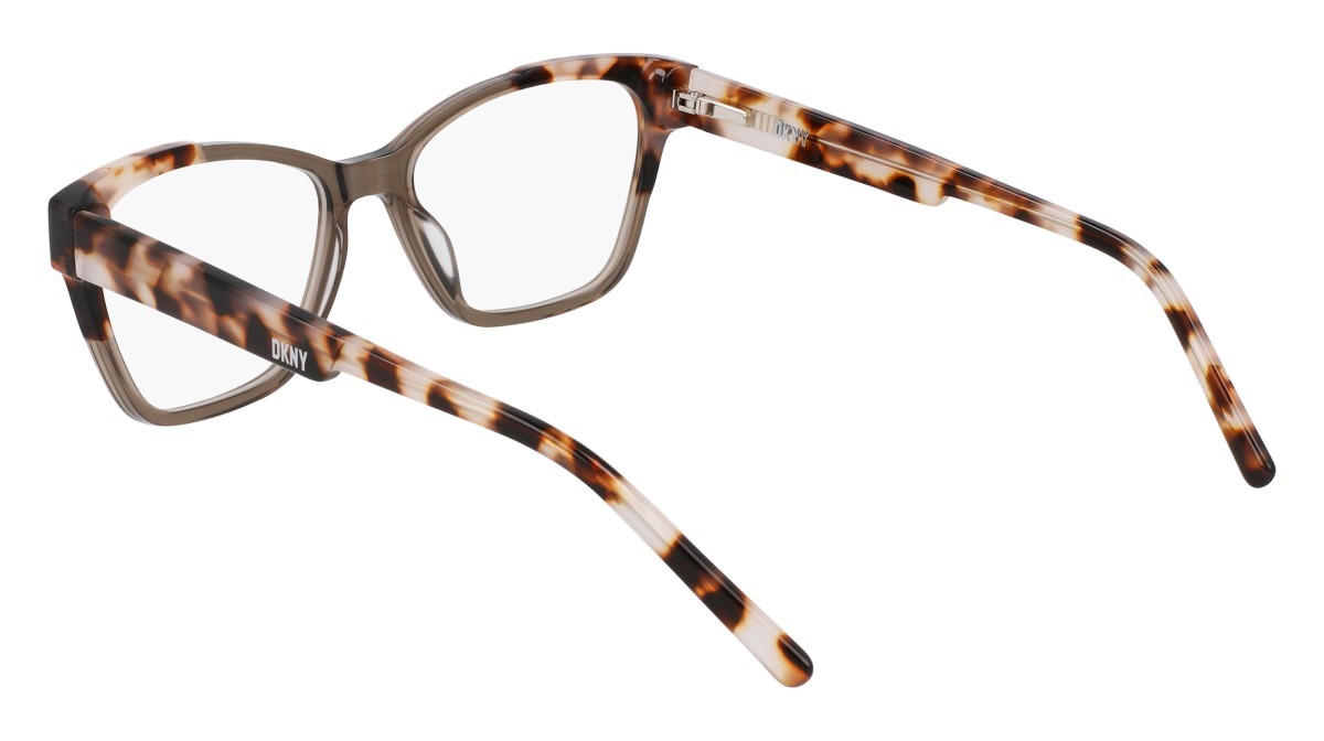 Eyeglasses Dkny DK5072 (015) color smoke crystal/milk tortoise shape cat eye 