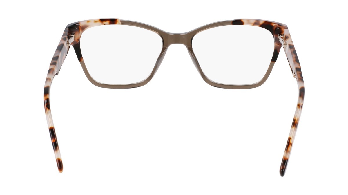 Eyeglasses Dkny DK5072 (015) color smoke crystal/milk tortoise shape cat eye 