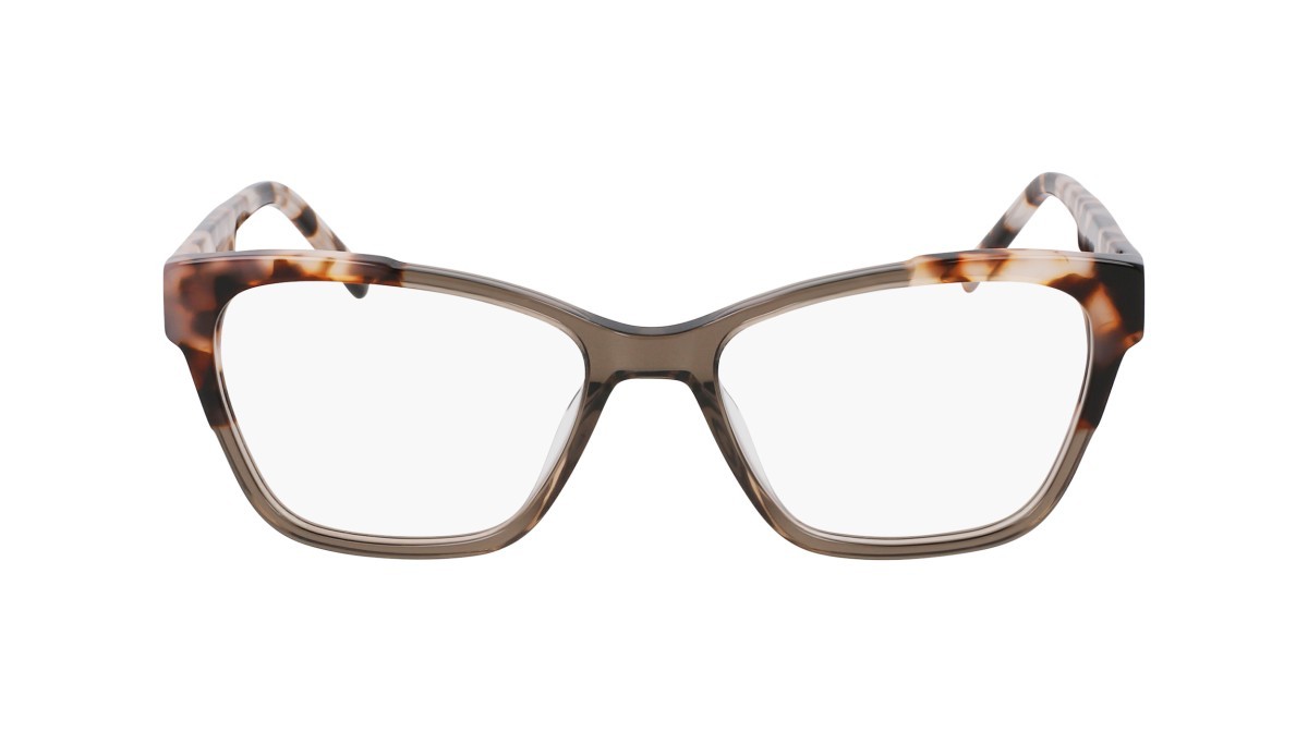 Eyeglasses Dkny DK5072 (015) color smoke crystal/milk tortoise shape cat eye 