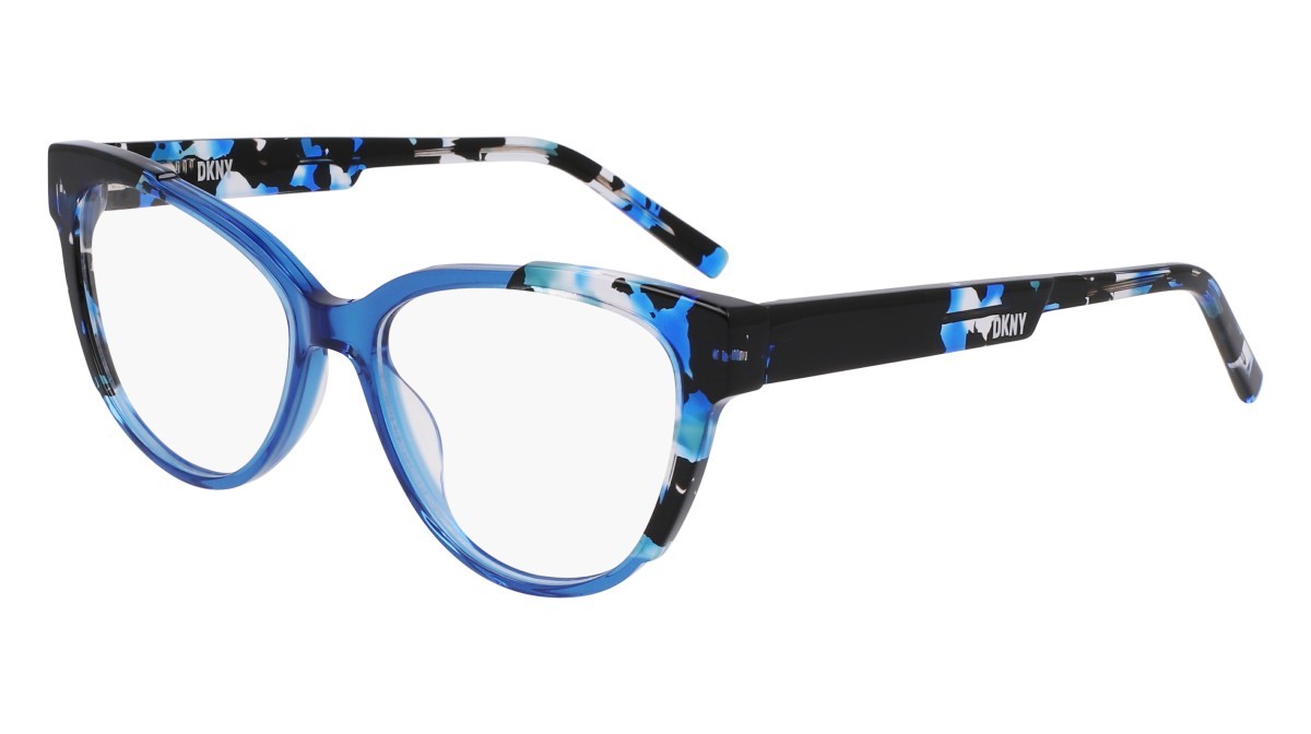 Eyeglasses Dkny DK5073 (425) color sapphire crystal/sapphire tort shape round 