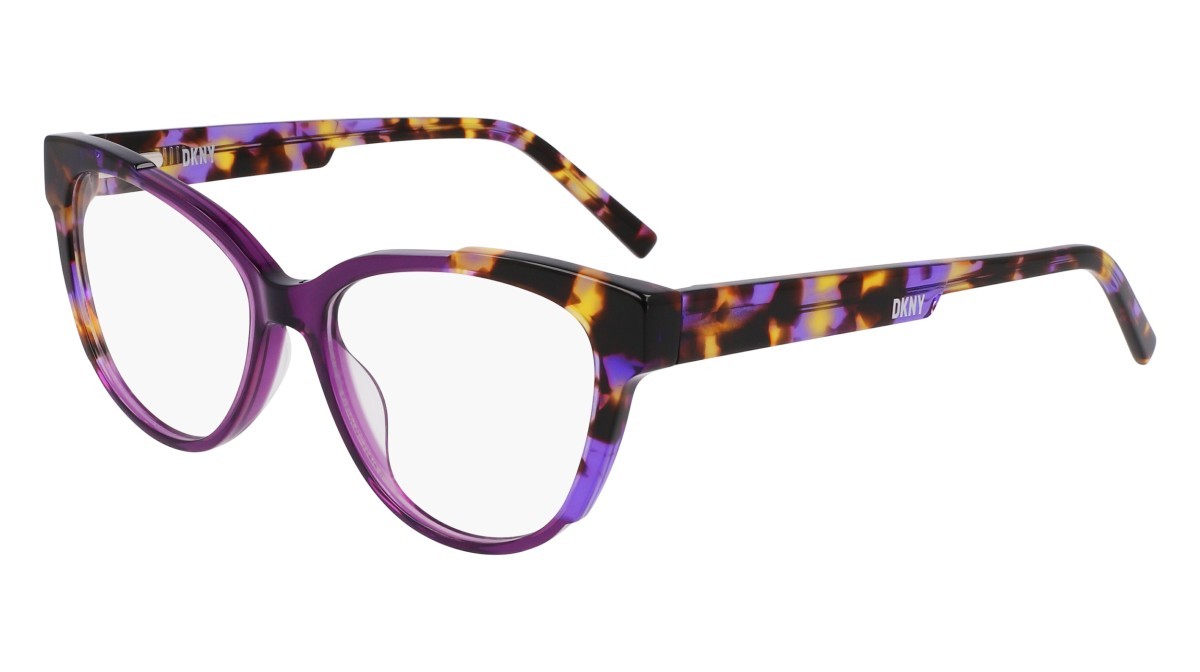 Occhiali da vista Dkny DK5073 (520) colore amethyst crystal/violet tortoi forma rotondo 
