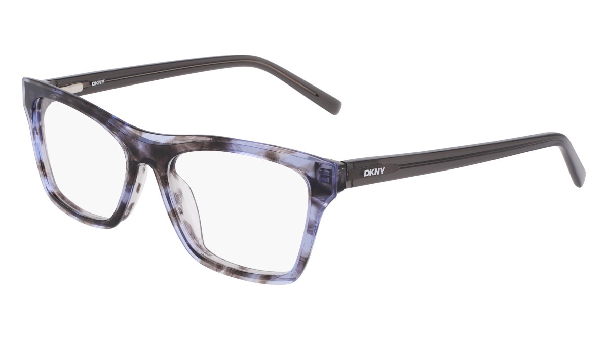 Eyeglasses Dkny DK5076 (019) color blue/smoke horn shape rectangle 