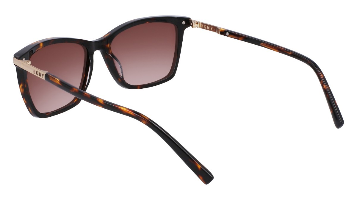 Sunglasses Dkny DK539S N (237) color dark tortoise shape rectangle lenses gradient brown