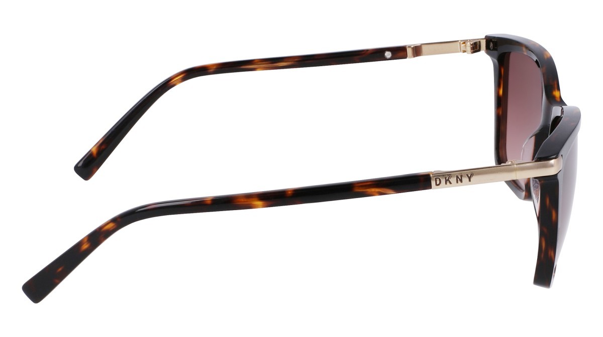 Sunglasses Dkny DK539S N (237) color dark tortoise shape rectangle lenses gradient brown