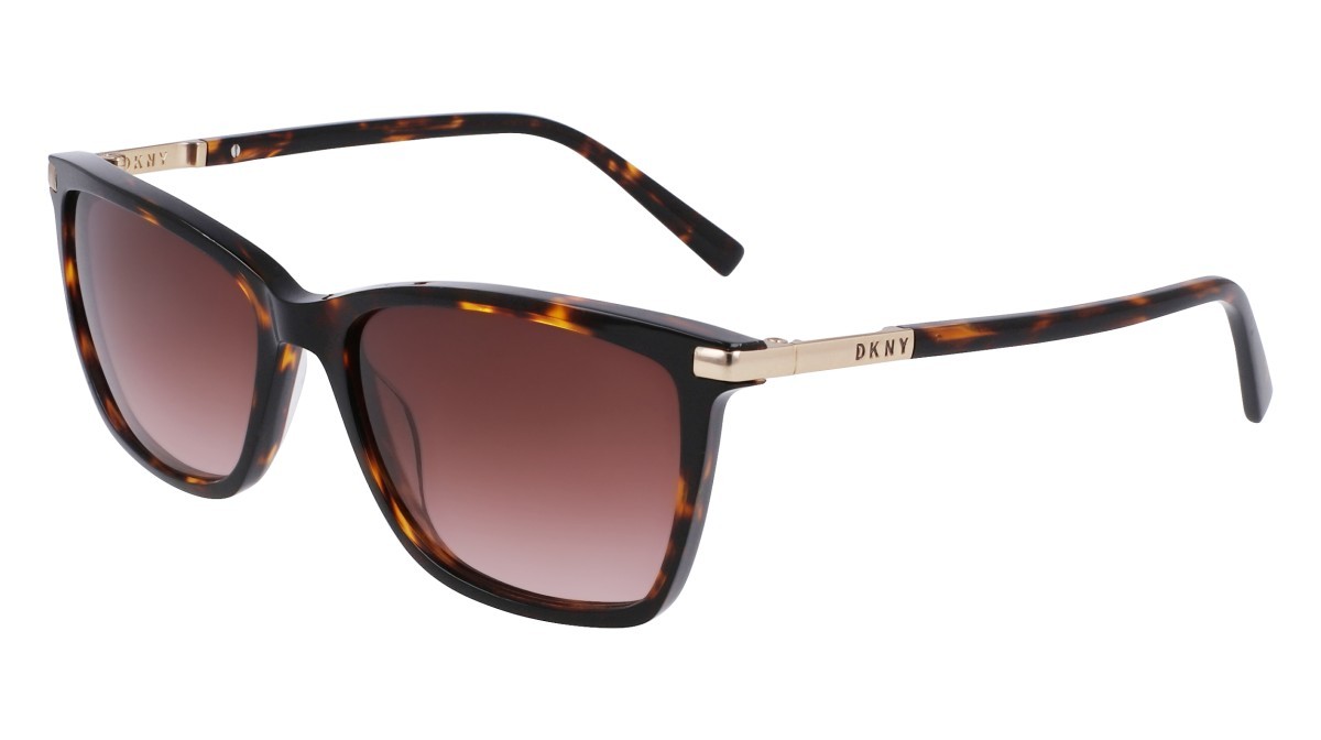 Sunglasses Dkny DK539S N (237) color dark tortoise shape rectangle lenses gradient brown