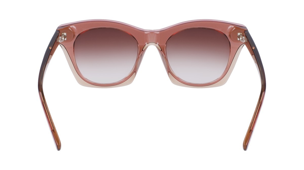 Sonnenbrillen Dkny DK541S (265) farbe blush/beige form cat-eye gläser amber single gradient