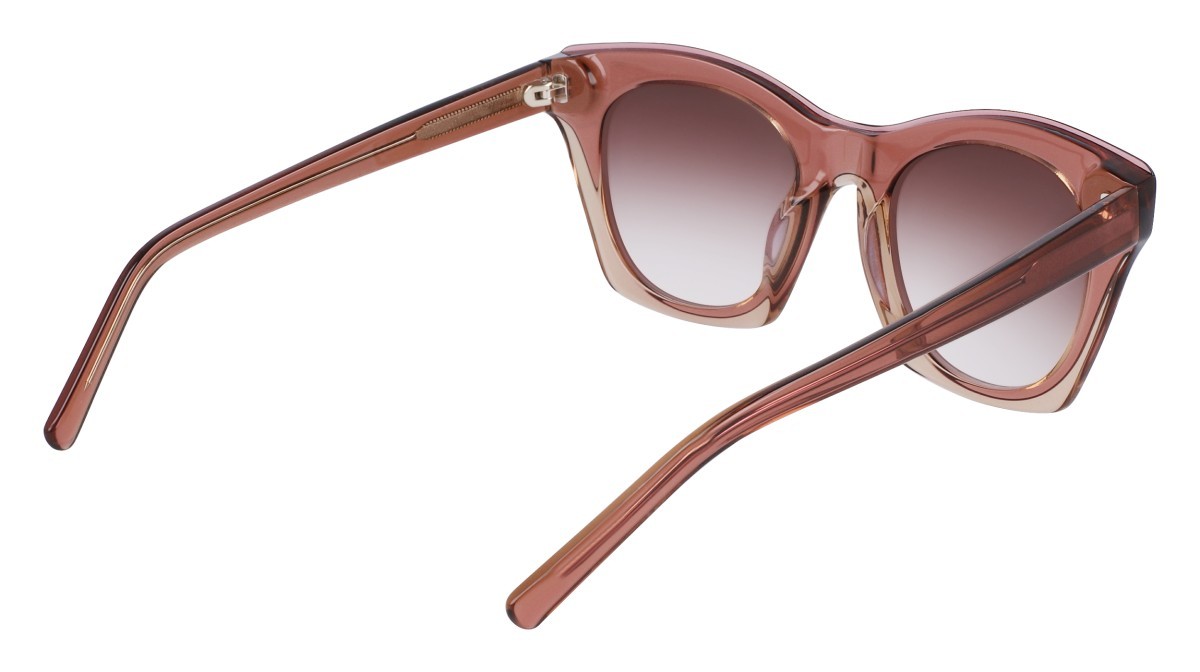 Sonnenbrillen Dkny DK541S (265) farbe blush/beige form cat-eye gläser amber single gradient
