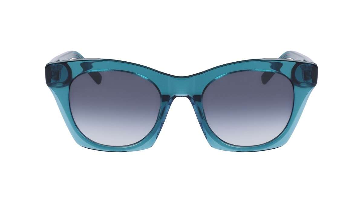 Sonnenbrillen Dkny DK541S (430) farbe green/blue form cat-eye gläser gradient blue