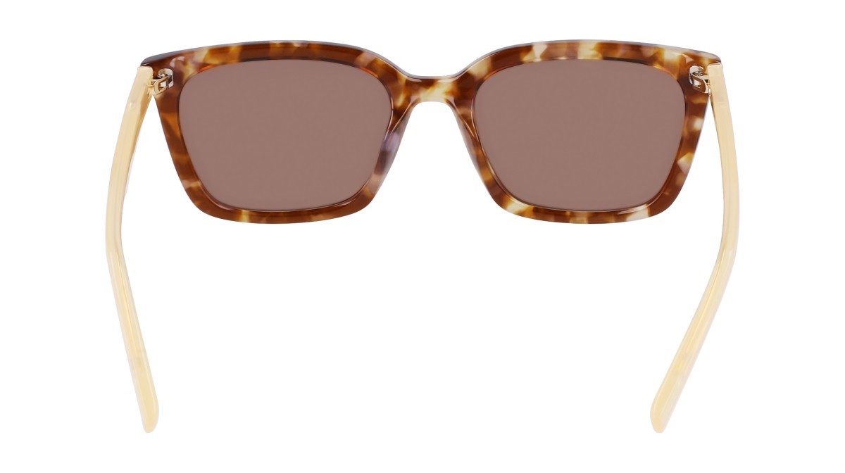 Sunglasses Dkny DK546S (243) color iridescent honey tortoise shape square lenses solid brown