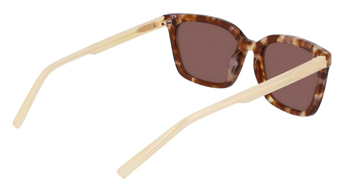 Sunglasses Dkny DK546S (243) color iridescent honey tortoise shape square lenses solid brown