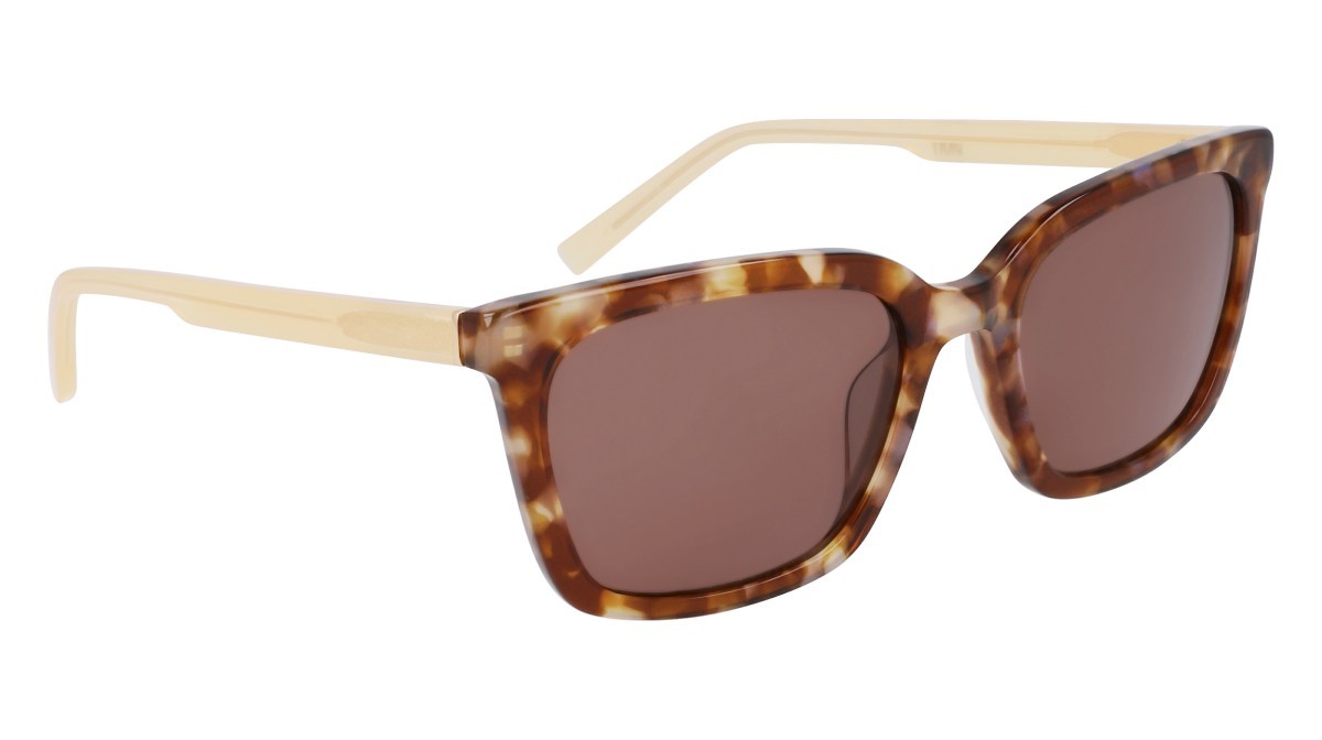 Sunglasses Dkny DK546S (243) color iridescent honey tortoise shape square lenses solid brown