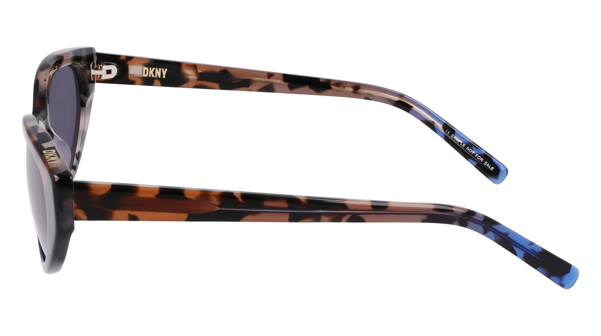 Sonnenbrillen Dkny DK548S (248) farbe mocha/blue tort gradient form oval gläser solid blue