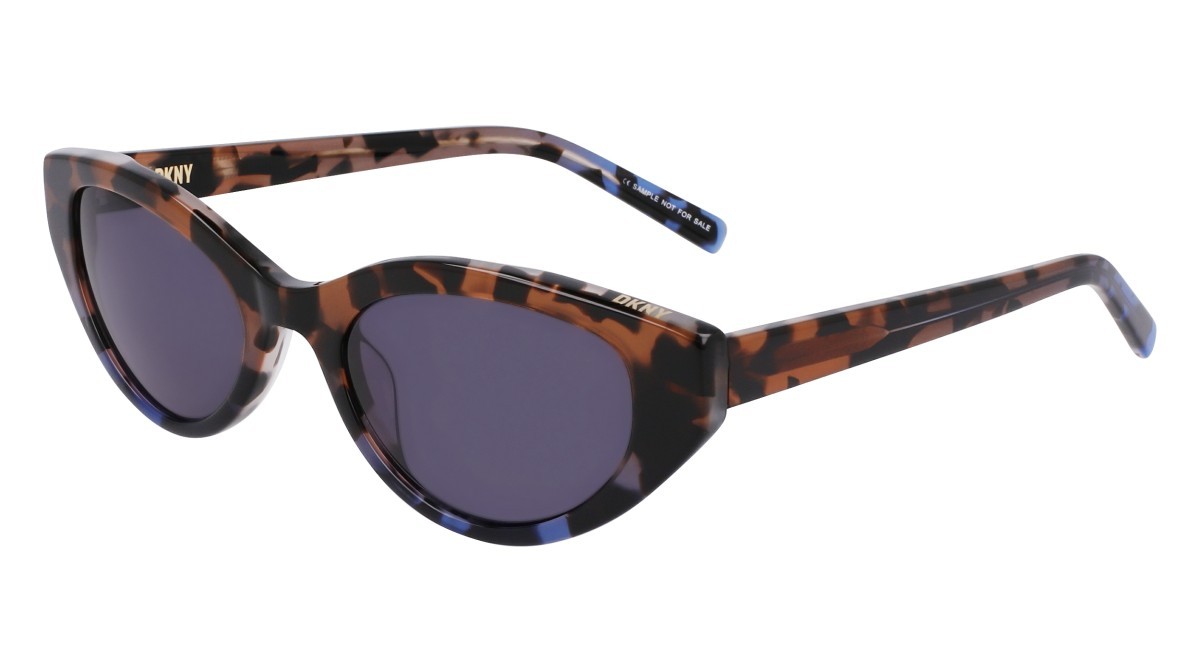 Sonnenbrillen Dkny DK548S (248) farbe mocha/blue tort gradient form oval gläser solid blue
