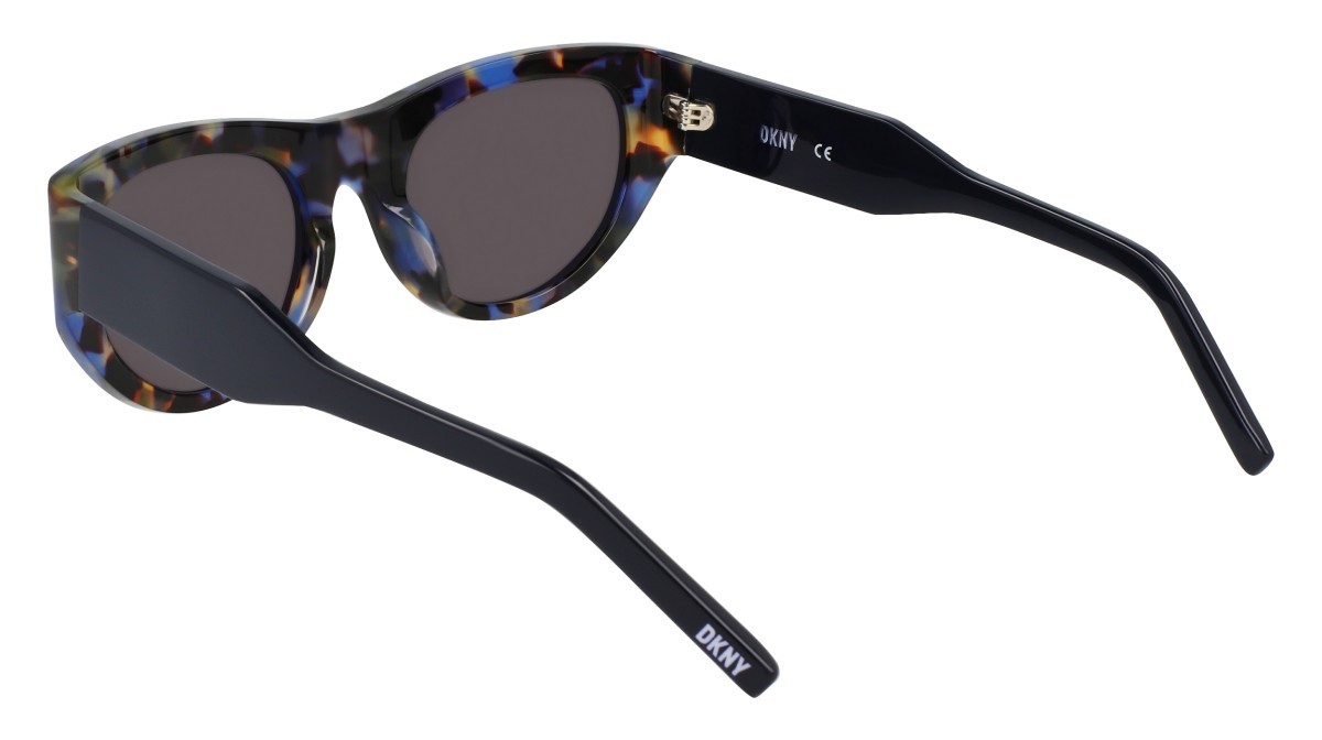 Sunglasses Dkny DK550S (405) color blue tortoise shape oval lenses solid smtruee