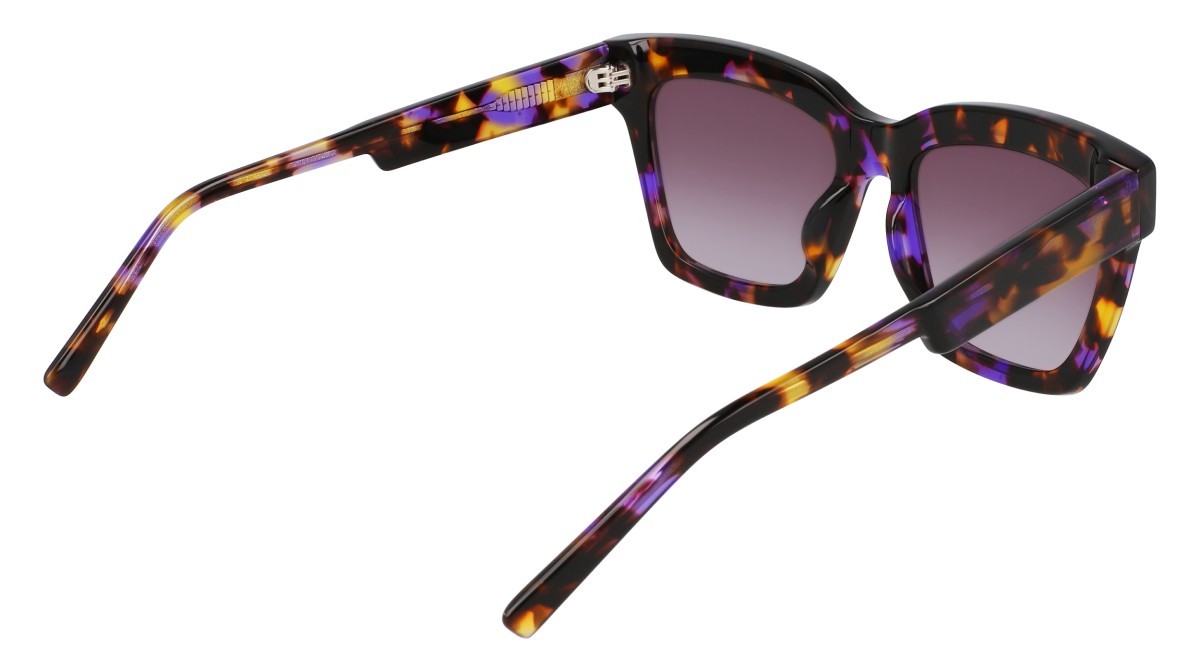 Sunglasses Dkny DK551S (540) color violet tortoise shape cat eye lenses gradient violet grey