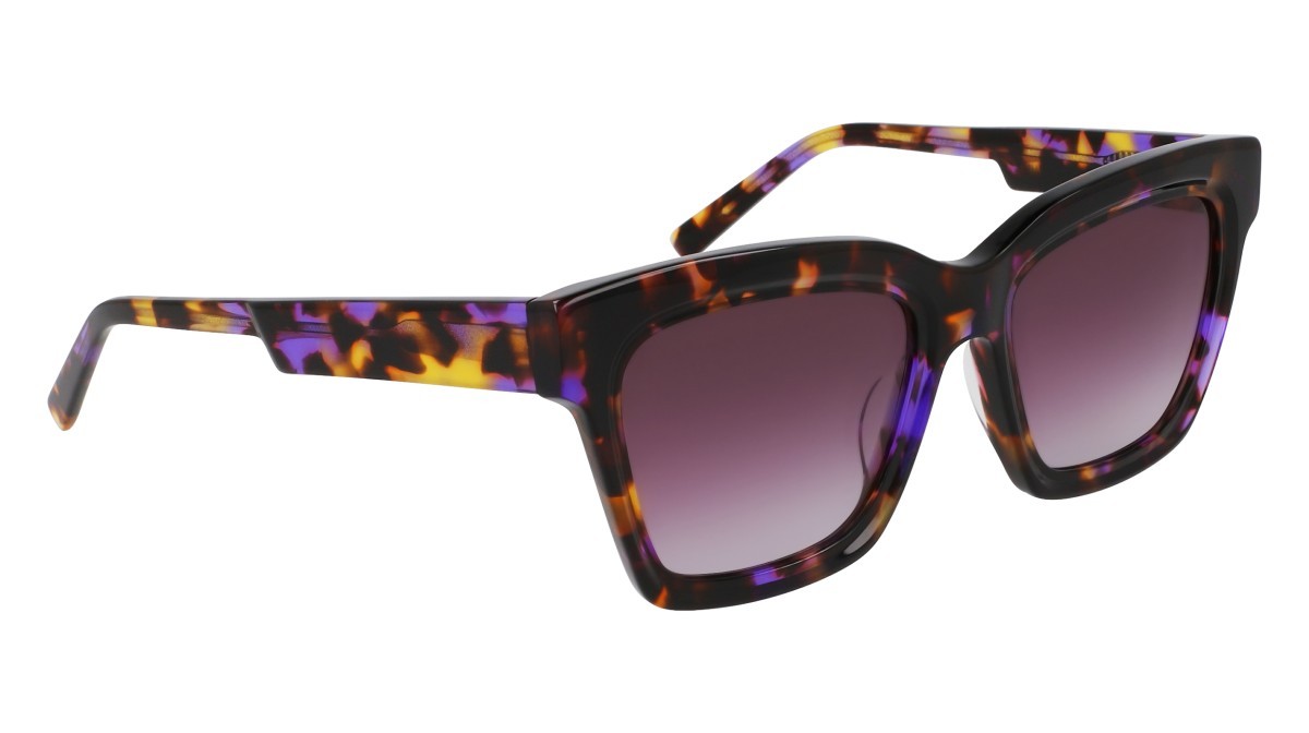 Sunglasses Dkny DK551S (540) color violet tortoise shape cat eye lenses gradient violet grey