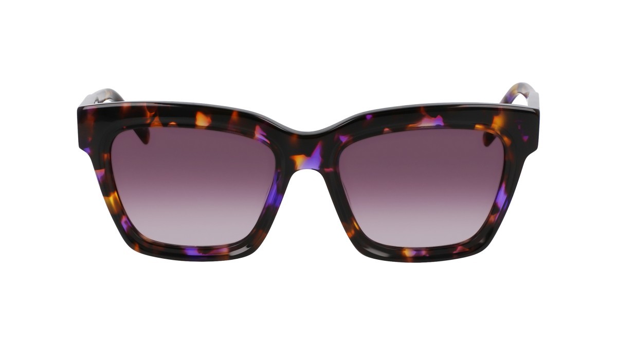 Sunglasses Dkny DK551S (540) color violet tortoise shape cat eye lenses gradient violet grey